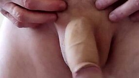 A quick cumshot in BDSM play