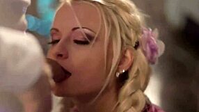 Fresh-faced pair have fancy flung face funnel and deep throat fondle