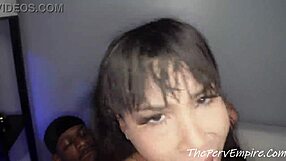 How latin teenage babe gets fucked by a big black cock