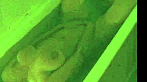 Teenage girl over excited and caught perising in the bath by neighbour