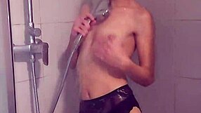 Stripper with small tits fucked hard and Very wet Lesbian scene with toys
