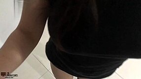 In this homemade video I am fucked by a hot babe while I am behind her and bent over