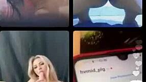 Lesbian moms, STEP SIS, MILFs, and teenage girls get intimate while using the webcam