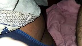 Black slut has her big attractive behind licked on the side