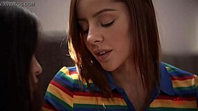 Real tits naked and small breasted red head in hot masturbation video