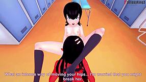 Meru the succubus of course – sexually provocative cross dressing in an erotic and sensual hot group XXX clip