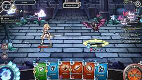 Blonde girl taken to dungeon by H game boss in level 2