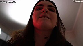 Sexy brunette takes man’s big cock missionary and on face