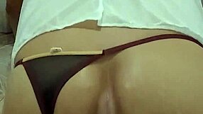 A gay man gets suited up and uses a huge dildo to pleasure his ass