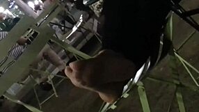 Hidden stocking feet: a fetish delight
