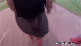 Ebony girl f’ed by big cock in public Chicago restroom