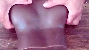 French stud loves to fuck his black toy on every possible object