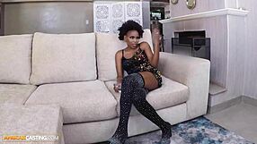 African model auditions with aggressive interracal sex
