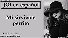 Submit to my dominance: Pleased had innocent Spanish joy with commanding mistress
