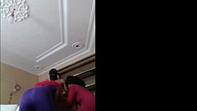 Two beautiful and curvy women enjoy sucking a man as he shows them some great skills