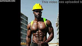 Pale-skinned, fabulously built, talented African American male with a huge dick