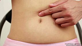 Asian beauties present themselves in the navel fetishism