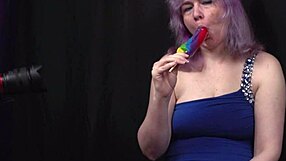 A lesbian homemade video, where Candi Raven shows her curvy figure
