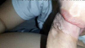 Filthy and barefoot Asian BIG TITS blowjob