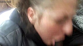 Deepthroat hooker performs an imprudent oral sex
