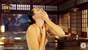 The exercise that Julia V came up with is as follows; Facial workout for a sculpted face