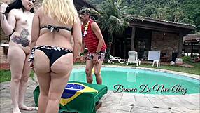 Delightful tropical beauty Brazil, and smoking hot amateur brunette in anal scenes with Melissa Alecxander & Myke