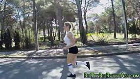 A beautiful naked women with large bountiful bosom and round juicy buttocks