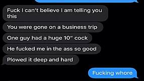 Wife’s kinky threesome desires discovered through sexting