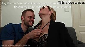 Three people get it on with each other as well as with others: a man who wants to have sex with two women that are a bisexual pair MILF