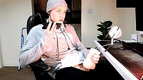 Fuck my eyes is a British guy wanking while listening to dirty phone sex with a girl