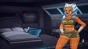 Porno freak and fetish games in hot adult movie on star wars costume