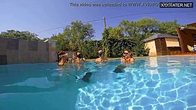 Underwater orgy with Eva Sasalka and her boyfriend