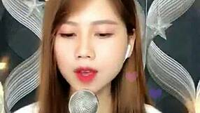 Korean webcam girl atub shows 360 real time sucking and fucking