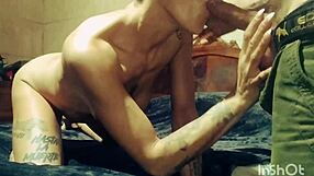 Amorous lovers engage in oral, manual and vaginal intercourse with the intensity of passion on a public place
