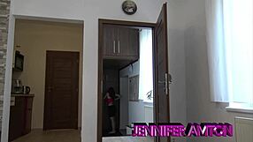 Came home from work, had tea with my neighbor and then was treated for tea by receiving a hot blowjob and swallowing on cumshot