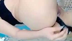A Young Pinay girl reveals her small lesbian twat in detail
