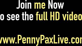 Tiny adult film star Penny Pax has a massive cum shot on her lingerie