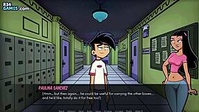 In this hentai animated game Danny Phantom rescues Paulina Sanchez