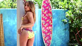Alyssa Branch & Shelley LTC surf the antidote to boredom in this X-rated surf’s up film