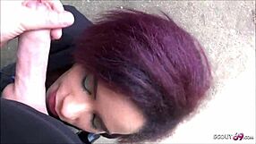 A passionate European, a redhead Latina teen takes a big cock outside, and a Scout69 deepthroat show