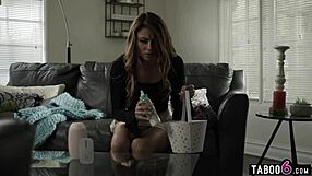 Adria Rae, the beautiful and sexy-faced babysitter, can be tempted into having sex with a married man and extremely passionately
