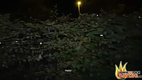 Raw dick and facial in the park with a very horny slut