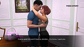 pc gaming desk hentai Dusklight Manor’s Audrey and John in a hot and wet intense romantic episode