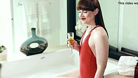 A Trans woman takes gabriella paltrova for a spa day and, they fuck hectically and end up having orgasms