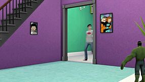 Episode of Danny Phantom where protagonist has sex with his animated mom using the Sims 4 game