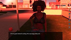 Alex’s sexual interaction with Latisha’s behind via the mobile game ‘Dreams of desire’