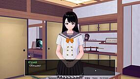Big tit massage with anime beauty and her sexy teacher