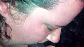 A scruffy faced Black thot gets a deep throat facial from a white police officer