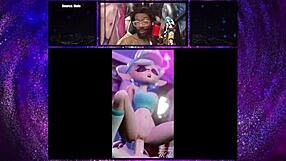 Marie and Callie alternate in rubbing a moistened phallus