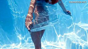 Russian pornstar Ivi Rein love having a sex pool and cool third picture displays wet surface and beautiful breasts